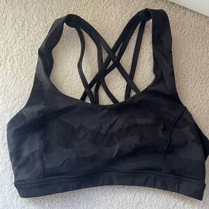 Lululemon Black Camo Sports Bra